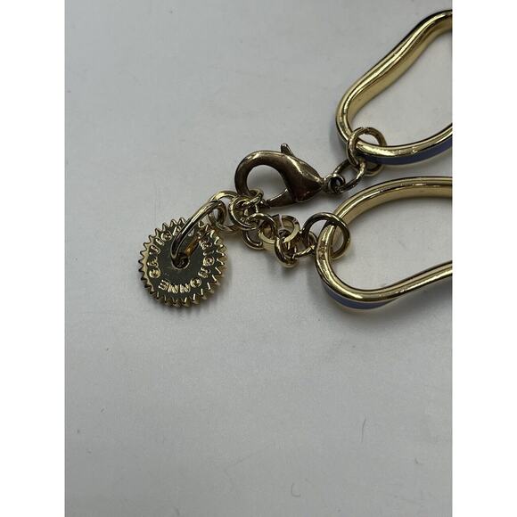 MIGNONNE GAVIGAN Lilac Enamel Gold Plated NEALE Chain Link Necklace - Picture 7 of 8